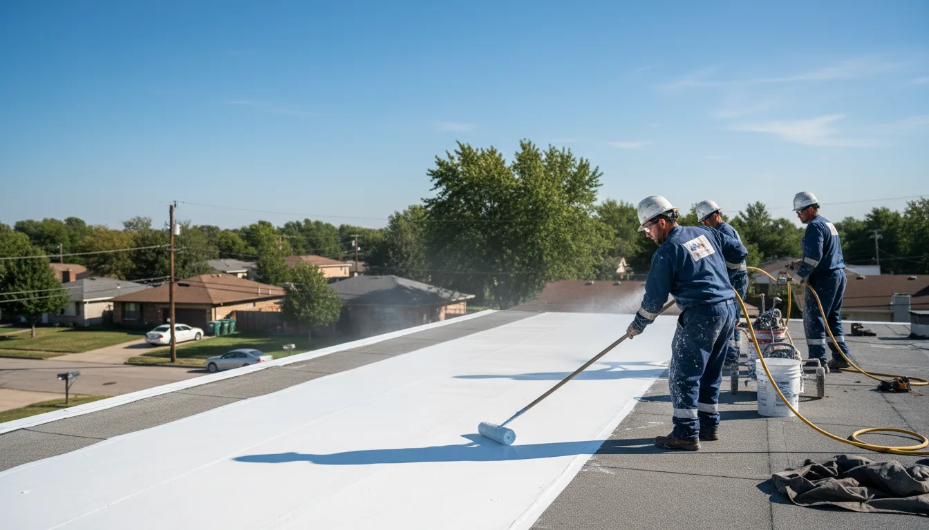 Commercial roof coating in Galveston, IN near me